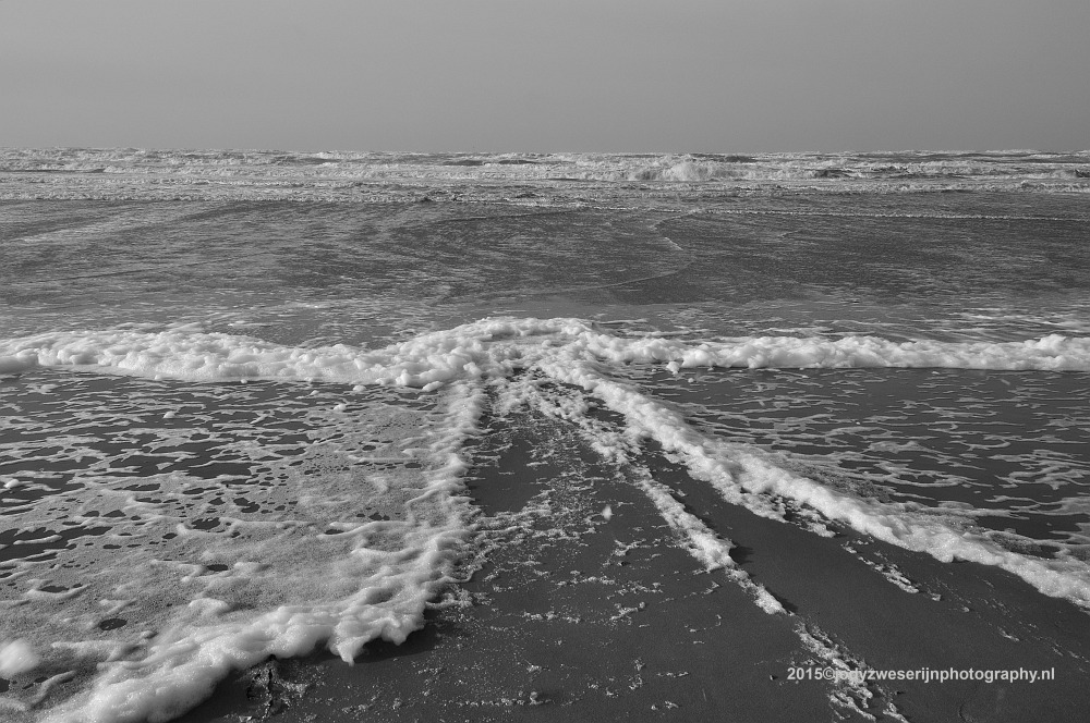 Harde wind bij Zandvoort 11-1-2014