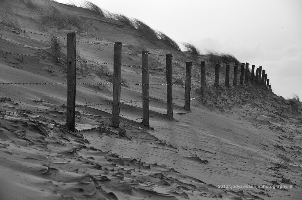 Harde wind bij Zandvoort 11-1-2014